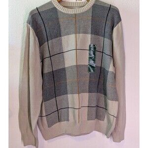 David Taylor Men's Long Sleeve Sweater Pullover Made in USA Size L Large (564)